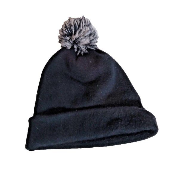 Nike Knit Beanie Youth Black & White Sports Cap Hat - Picture 5 of 9